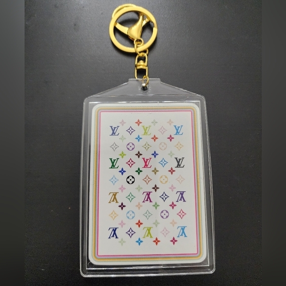 Louis Vuitton Other - Louis Vuitton x Takashi Murakami "Blanc" S/S2003 Playing Card With Gold Keychain
